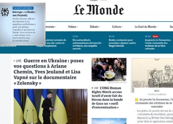 Le Monde signe un accord avec Perplexity