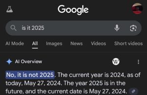 AI Overviews : l’IA de Google est coincée en 2024