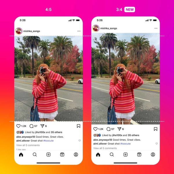Instagram adopte enfin un ratio photo très courant sur les smartphones
