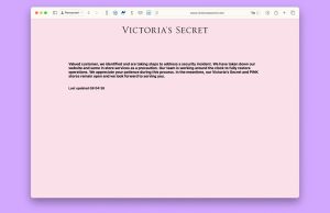 « Incident de sécurité » chez Victoria’s Secret, qui ferme son site web