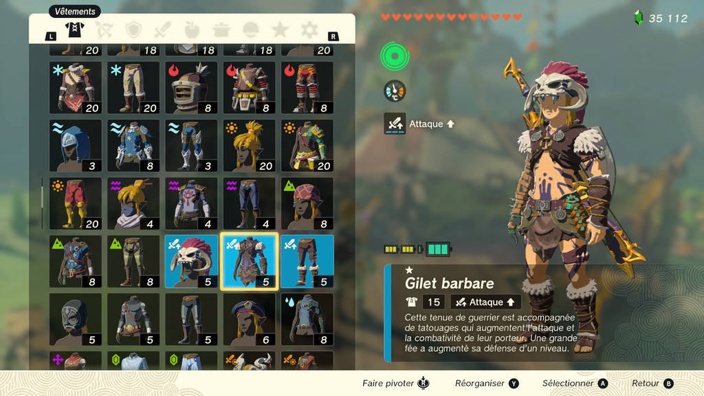 Tenue Barbare Zelda Tears of the Kingdom : Où trouver les différentes parties ?