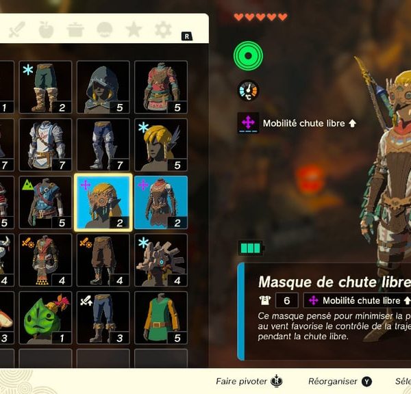 Tenue de chute libre Zelda Tears of the Kingdom : comment obtenir cet ensemble d'armure ?