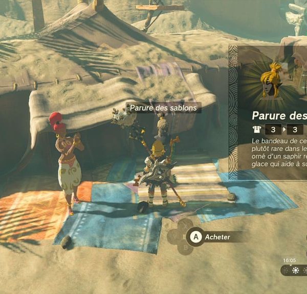 Tenue des Sablons Zelda Tears of the Kingdom : où trouver l'ensemble anti-chaleur ?