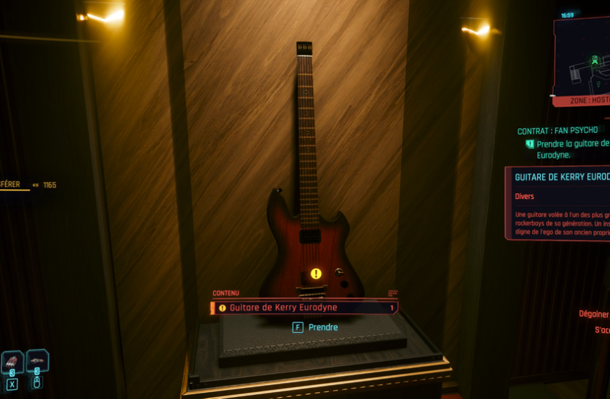 Fan Psycho CP2077 : Comment récupérer le pantalon de Johnny Silverhand et la guitare de Kerry Eurodyne ?