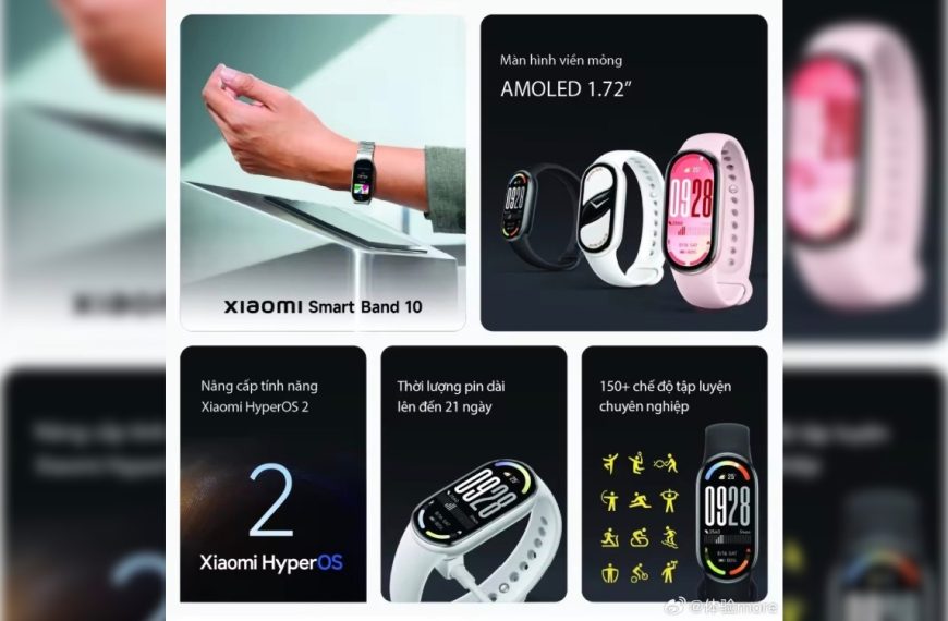 Le Xiaomi Smart Band 10 s’affiche avant sa sortie : prix, nouveautés, design… tout est déjà là