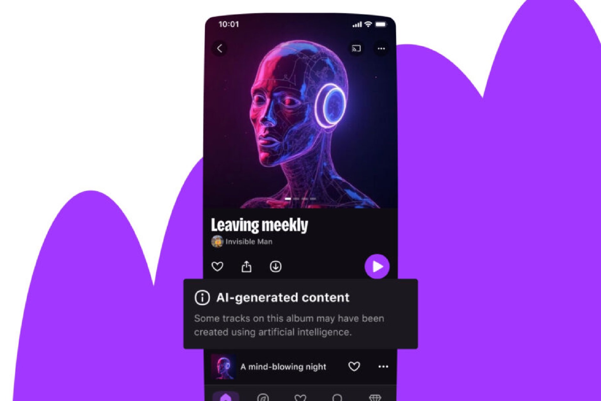 Deezer va signaler les albums contenant des morceaux générés par IA