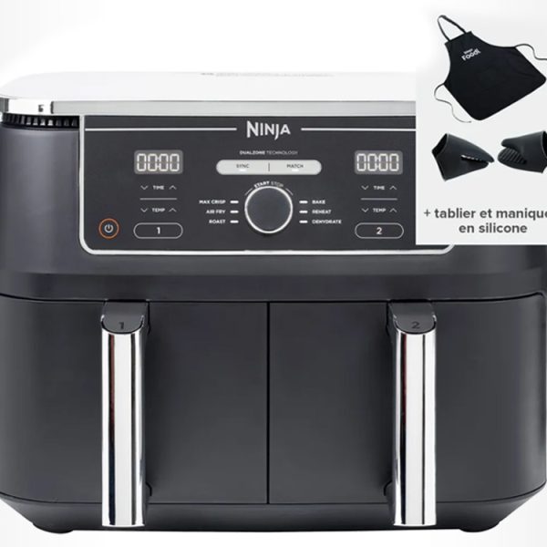 Ninja Foodi Max 9,5L est de retour à prix sacrifié : double compartiment, double promotion et cadeaux offerts !