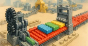 Une usine de pâte à modeler en LEGO