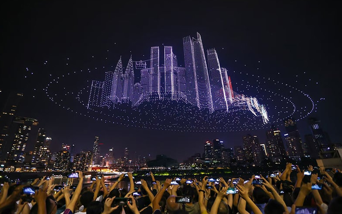 Ce spectacle de drones Chinois vient de battre un record mondial légèrement terrifiant