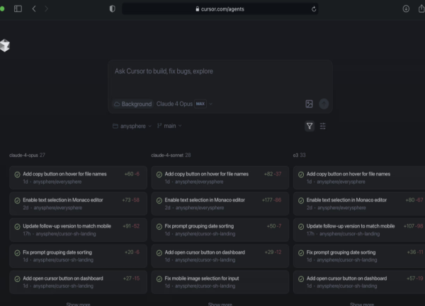 Cursor s'étoffe d'une application pour gérer les agents de codage