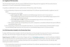 Google enfin plus strict sur les certificats de serveur web