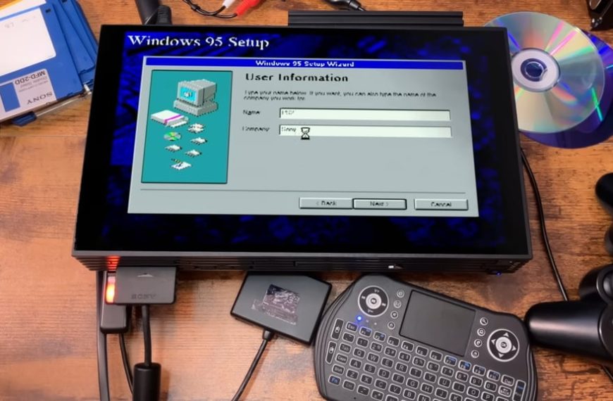 Il a installé Windows 95 sur cette PlayStation et a vu de ses propres yeux pourquoi c'est l'une des consoles les plus complexes de Sony