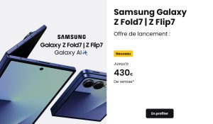 Z Flip7, Z Fold7 : Samsung sort le grand jeu et SFR les propose à partir de 429 € !