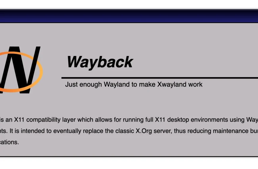 Wayback – La bouée de sauvetage des vieux environnements X11