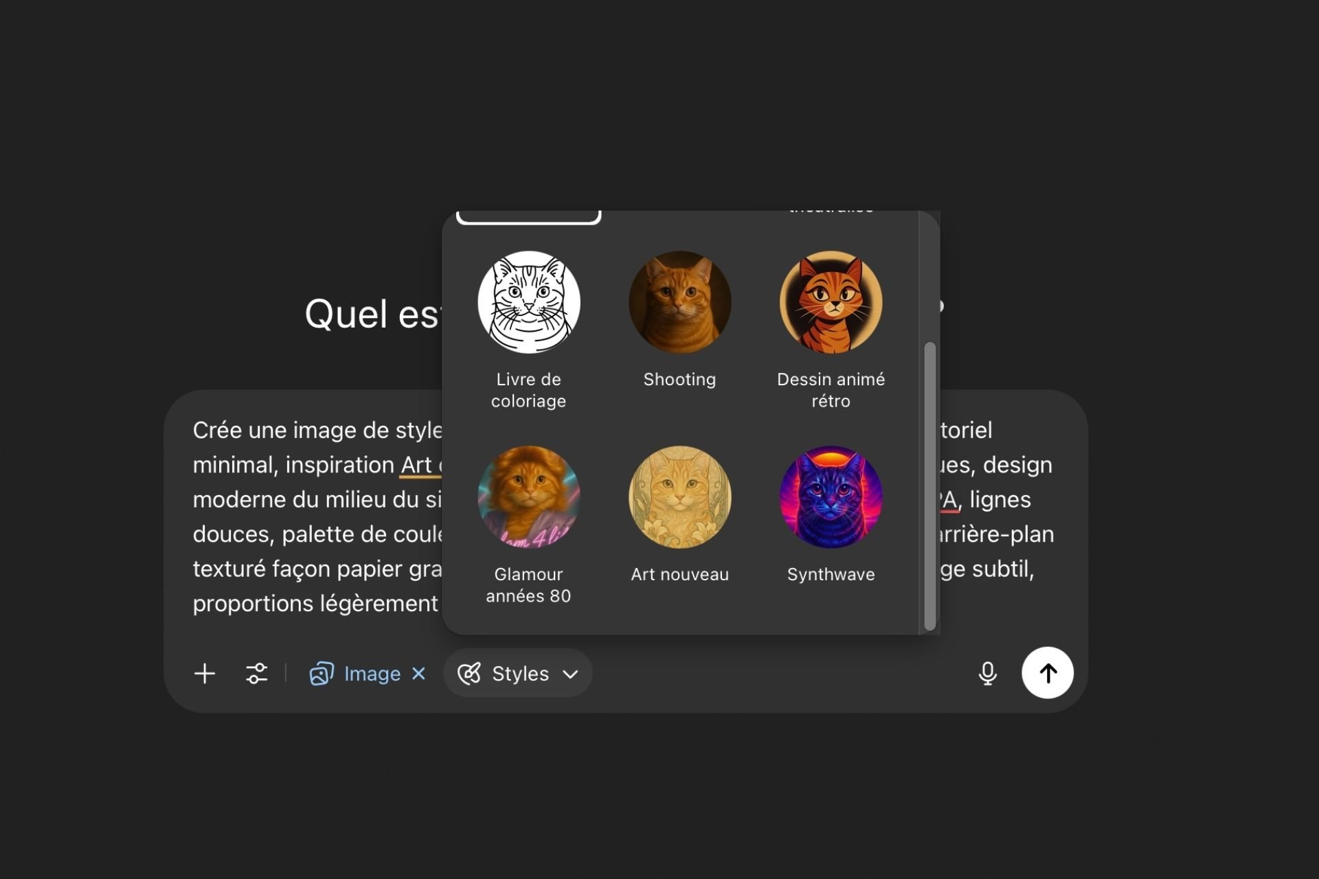 ChatGPT : le générateur d’images s’améliore avec des Styles par défaut