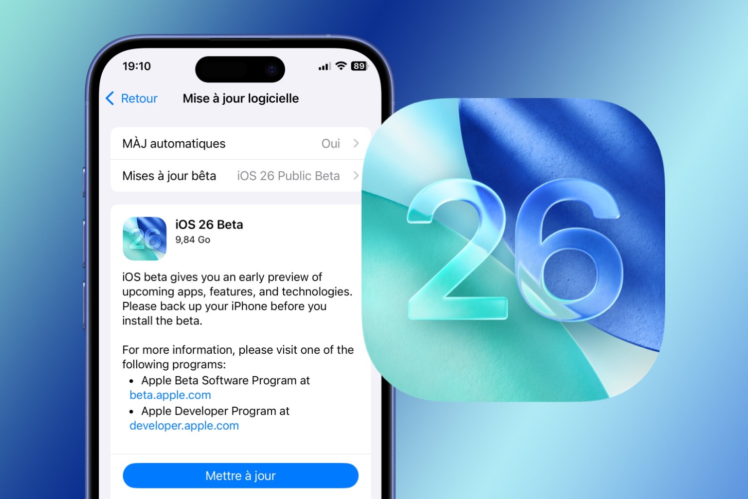 iOS 26 : comment installer la première bêta publique sur votre iPhone ?