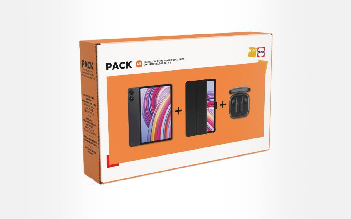 Redmi Pad Pro : Fnac/Darty baisse fortement le prix de la tablette Xiaomi avec un étui et des écouteurs