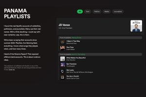 Les listes de lecture Spotify de Sam Altman et JD Vance exposées publiquement