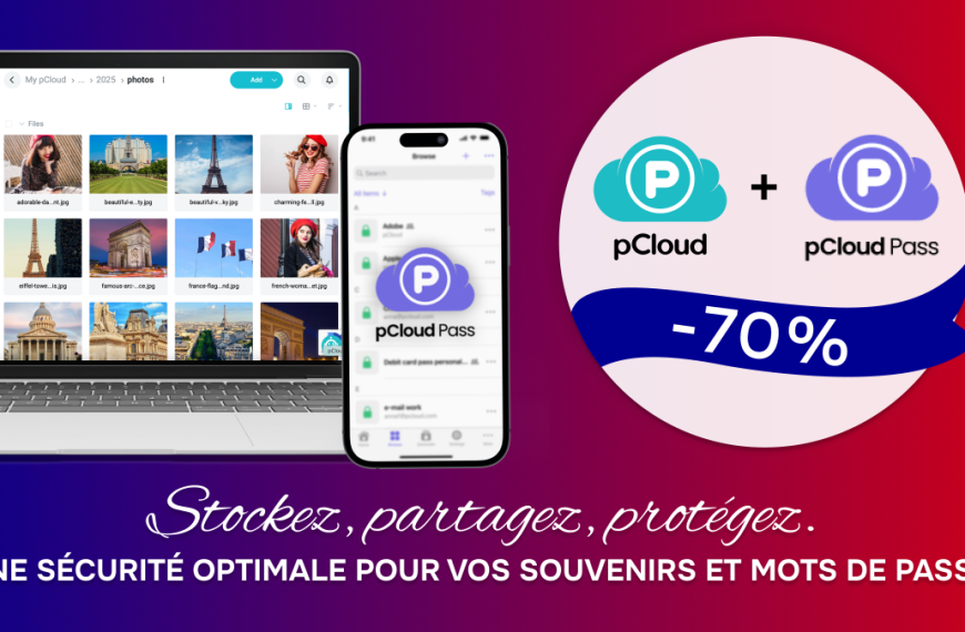 Stockage à vie + gestionnaire de mots de passe à -70% : l’offre choc de pCloud jusqu’au 15 juillet