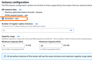 DocumentDB d'AWS passe en mode serverless