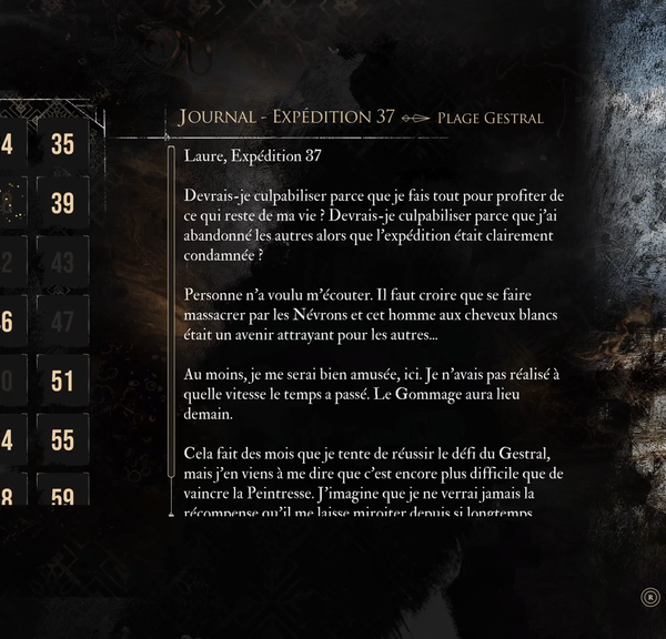 Journal 37 Expedition 33 : où le trouver dans Clair Obscur ?