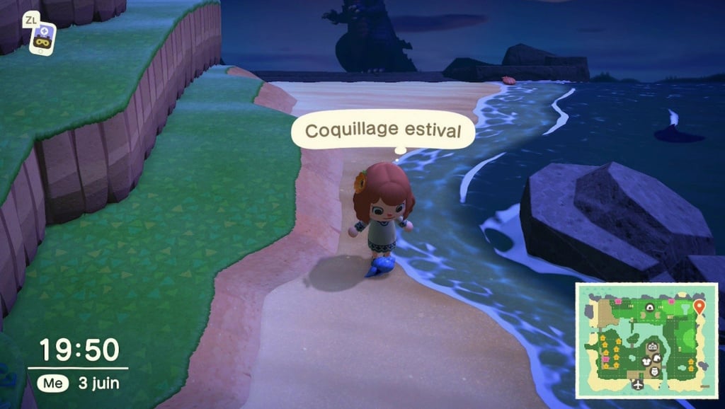 Coquillage estival Animal Crossing New Horizons : où trouver les coquillages bleus et à quoi servent-ils ?