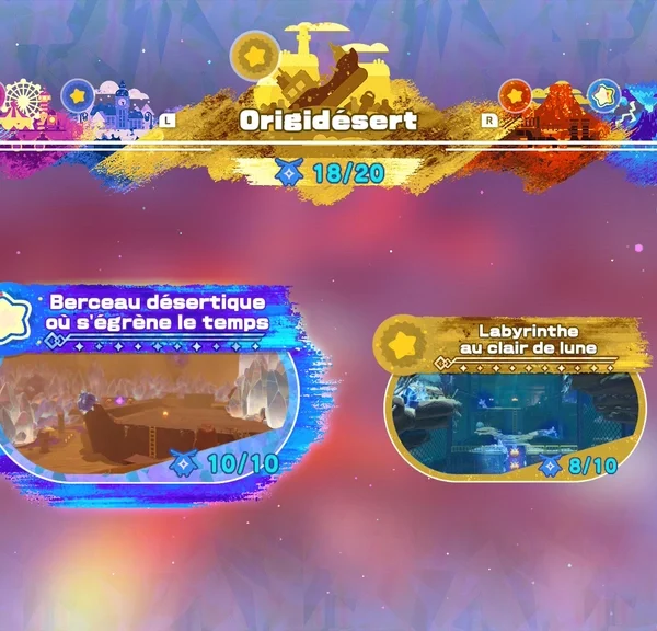 Origidésert Kirby au Pays des étoiles filantes : toutes les astralées du monde 5
