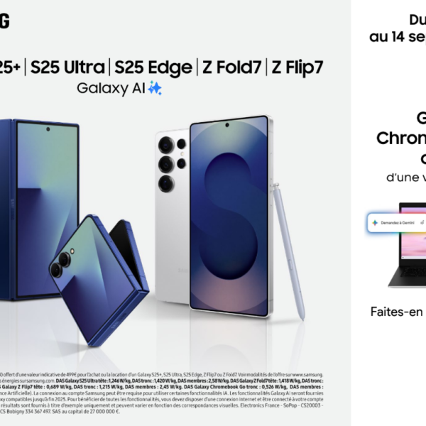 Plus de 1000€ d’avantage dont un PC offert : l’offre Samsung choc de la rentrée chez Orange !