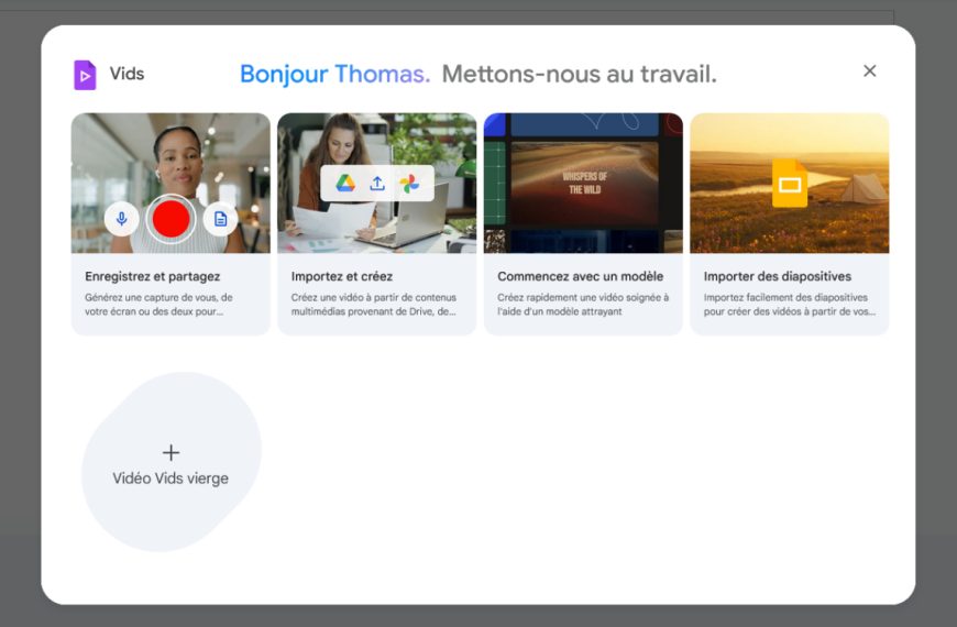 Google Vids devient gratuit, à vous la création de vidéos sans effort