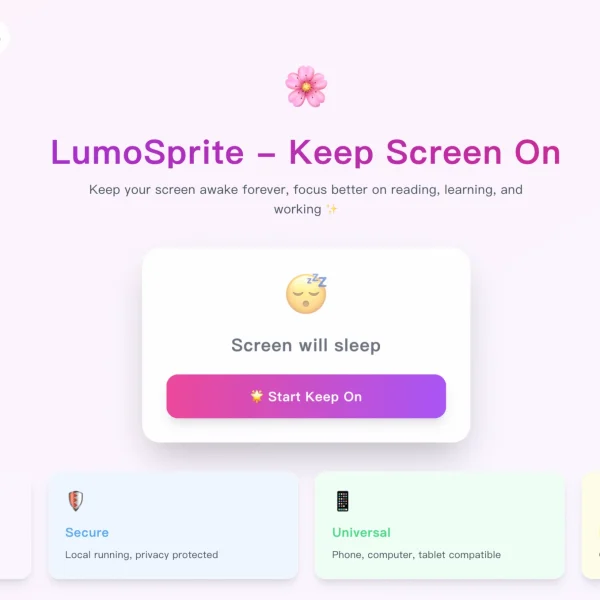 LumoSprite – Le site qui empêche votre écran de s'endormir