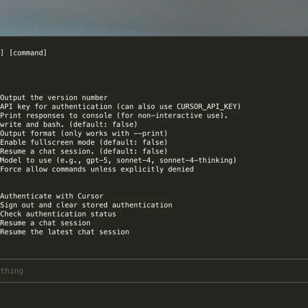 Cursor CLI – GPT-5 directement dans votre terminal (et c'est gratuit)