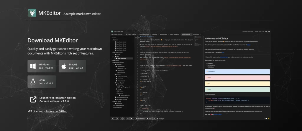 MkEditor – L'éditeur Markdown que personne n'attendait