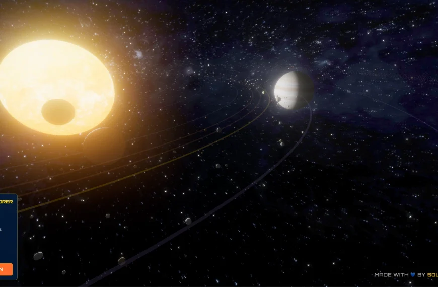 Un système solaire 3D dans votre navigateur
