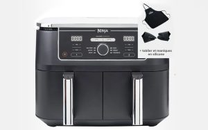 Grâce à ce code, le airfryer Ninja Foodi Max DualZone de 9,5 L est à son prix le plus bas, et vous recevez en plus un tablier et des maniques !