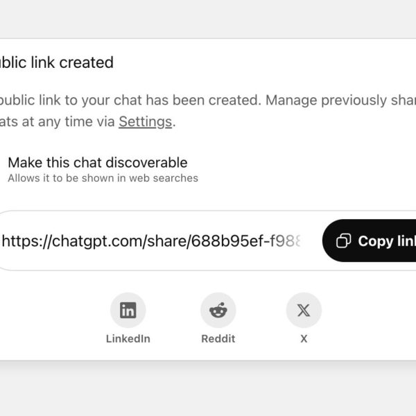 ChatGPT arrête le partage des conversations avec les moteurs de recherche