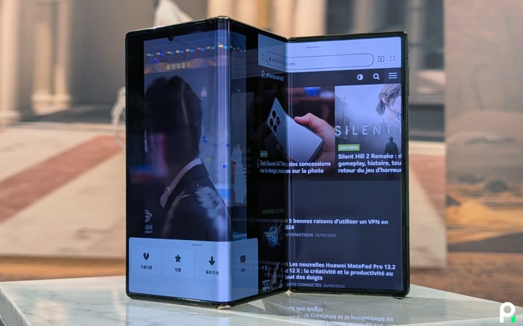 Le prochain smartphone pliable en 3 de Huawei se dévoile en photo, il y a comme un air de famille