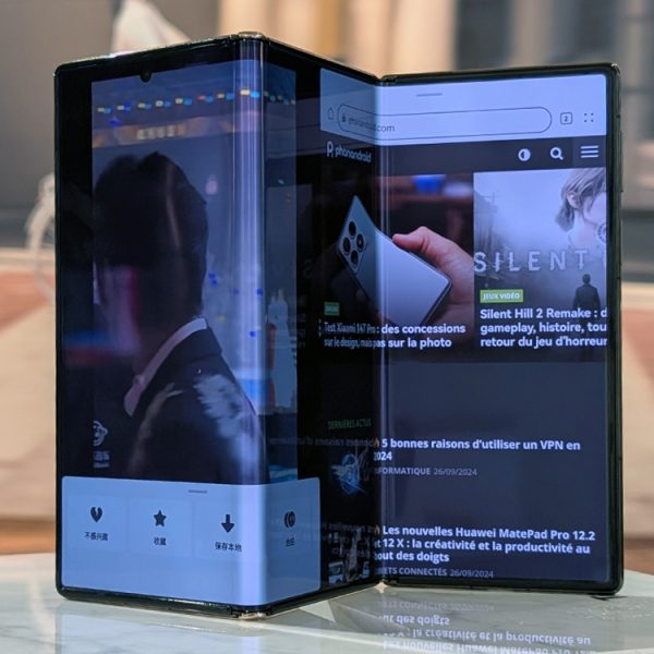 Le prochain smartphone pliable en 3 de Huawei se dévoile en photo, il y a comme un air de famille