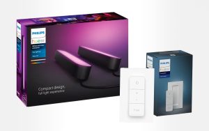 Le pack de 2 barres lumineuses Philips Hue Play et la télécommande sont à -38% chez Darty