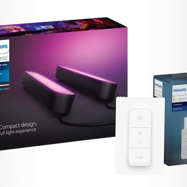 Le pack de 2 barres lumineuses Philips Hue Play et la télécommande sont à -38% chez Darty