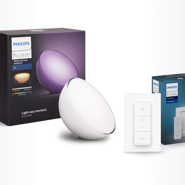 La lampe connectée Philips HUE W&C Go est à prix cassé avec la télécommande offerte !