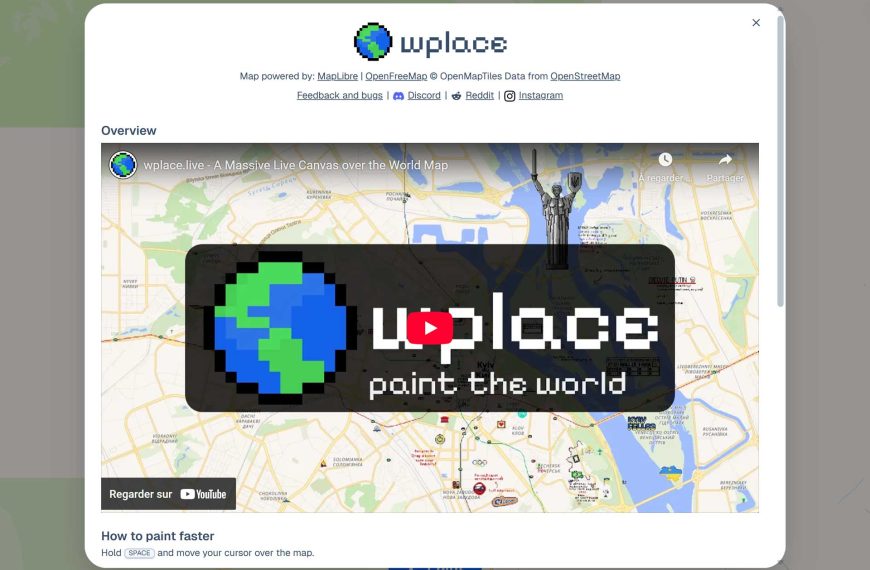 Wplace, la guerre des pixels victime de son succès : entre pannes techniques et messages politiques
