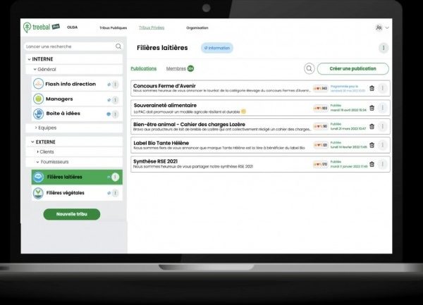 Treebal apporte son chat sécurisé à Jamespot Collabnext