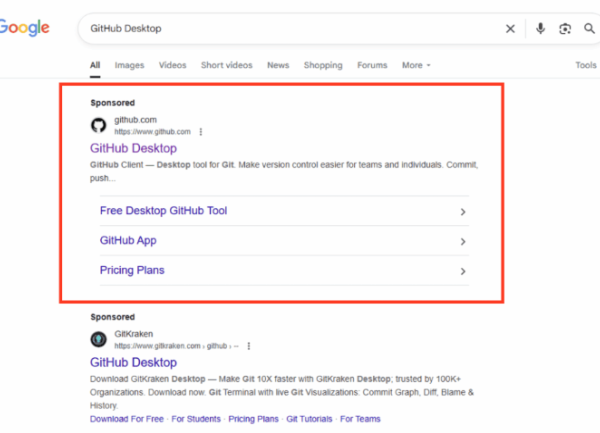 Pour se diffuser, le malware GPUGate se sert de GitHub et Google Ads