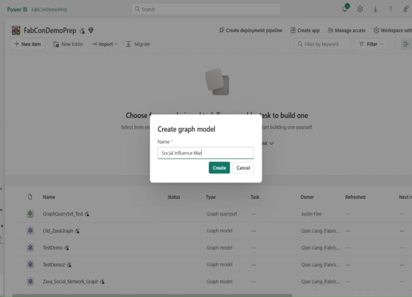 Graphes et géolocalisation au menu de Microsoft Fabric