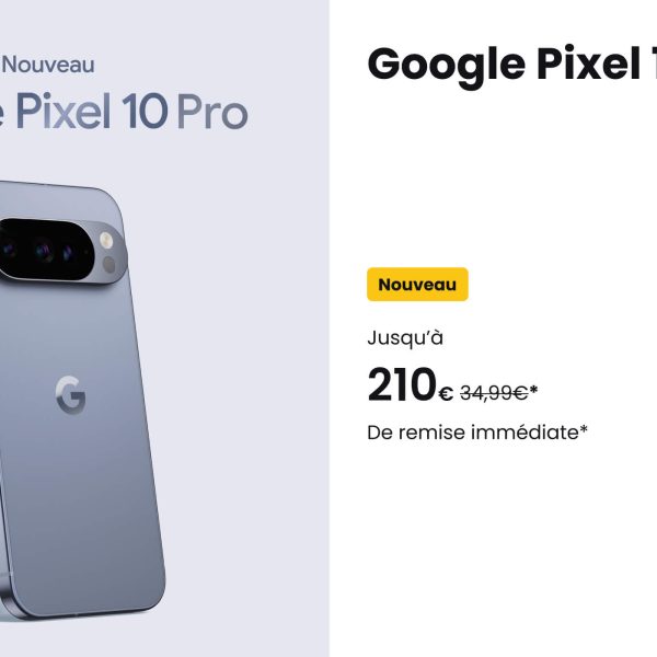 Promo SFR : le Google Pixel 10 Pro chute à un tarif jamais vu !