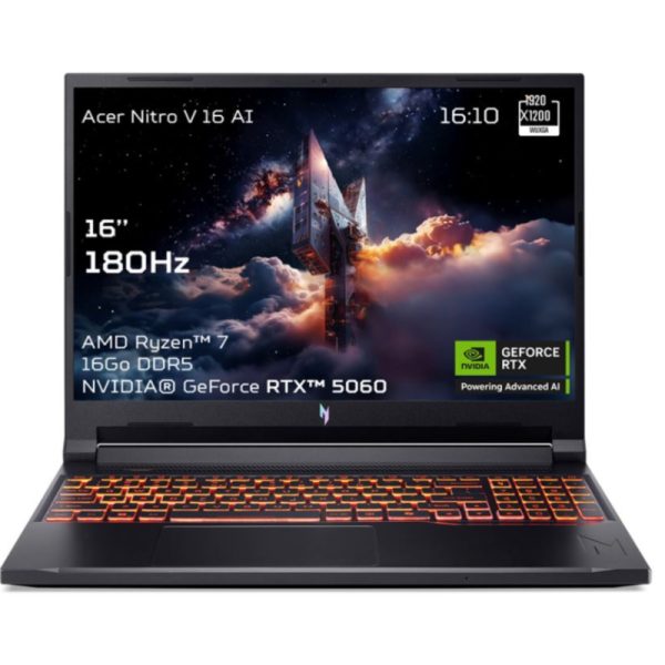 Acer Nitro V 16 AI : le PC gaming boosté à l’IA passe sous les 1000 € chez la Fnac !