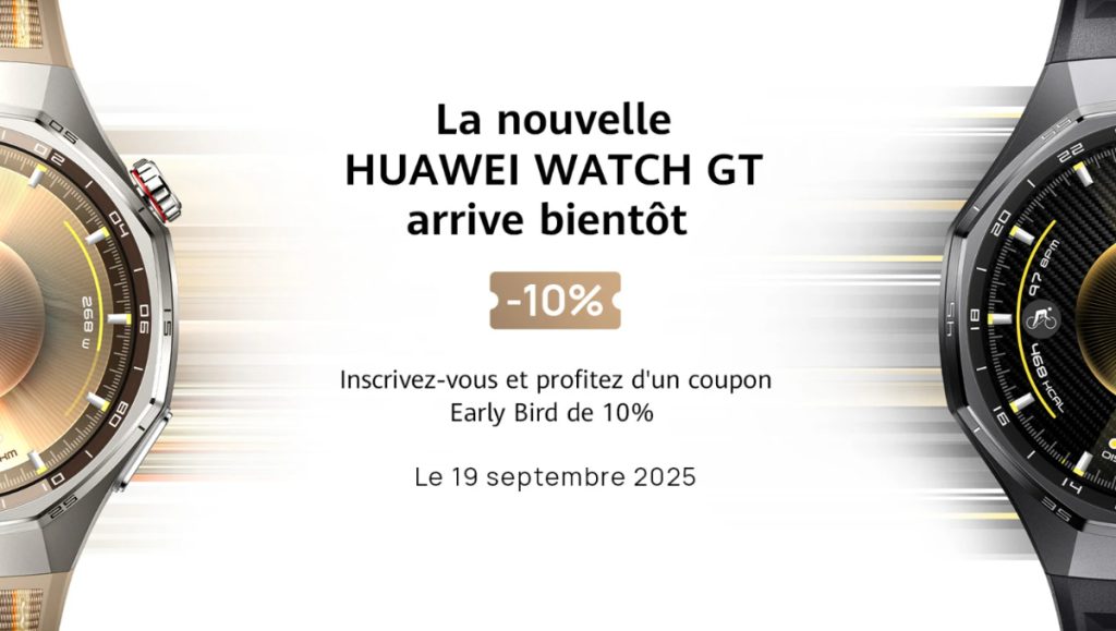 La nouvelle HUAWEI WATCH GT : un secret bien gardé et déjà 10 % de remise avant sa sortie !