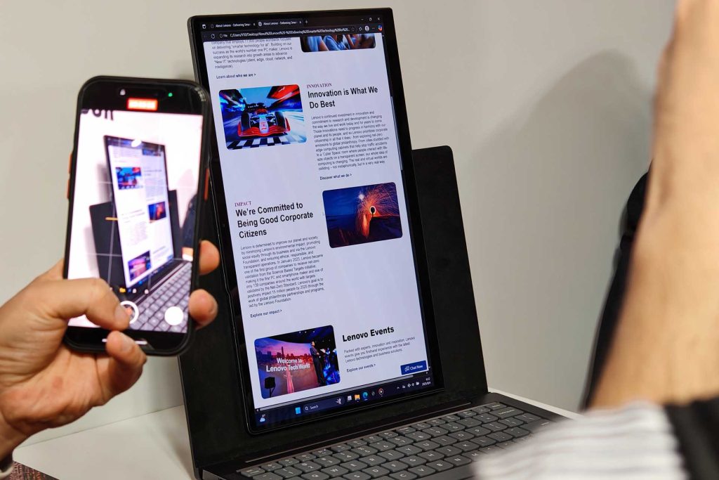 On a vu les projets futuristes de Lenovo : l’ordinateur du futur va vous obéir au doigt et à l’œil