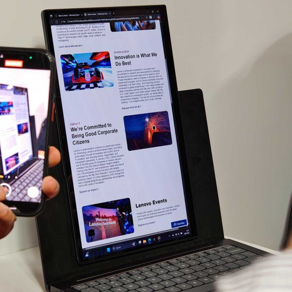 On a vu les projets futuristes de Lenovo : l’ordinateur du futur va vous obéir au doigt et à l’œil